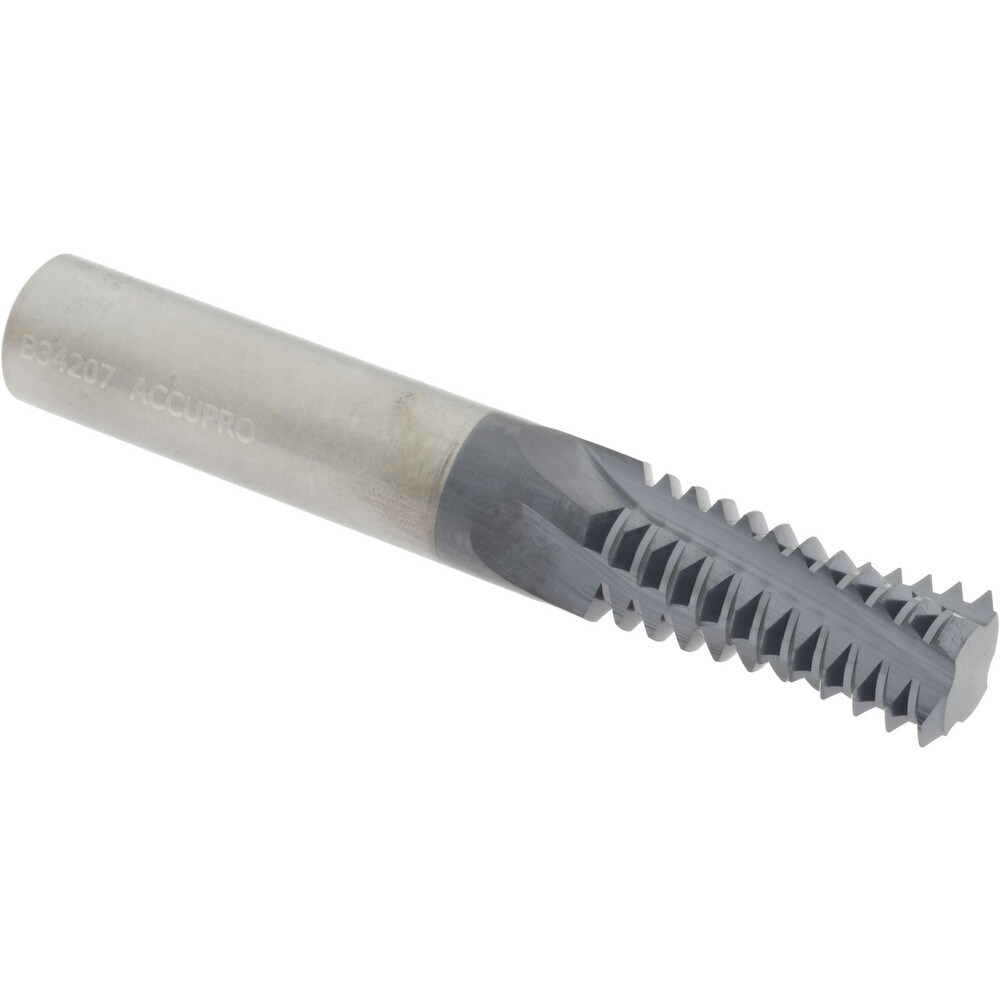 Helical Flute Thread Mill: #1-8, Internal, 4 Flute, 5/8" Shank Dia, Solid Carbide