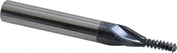 Accupro 930-01024 Helical Flute Thread Mill: #10-24, Internal, 3 Flute, 1/4" Shank Dia, Solid Carbide 