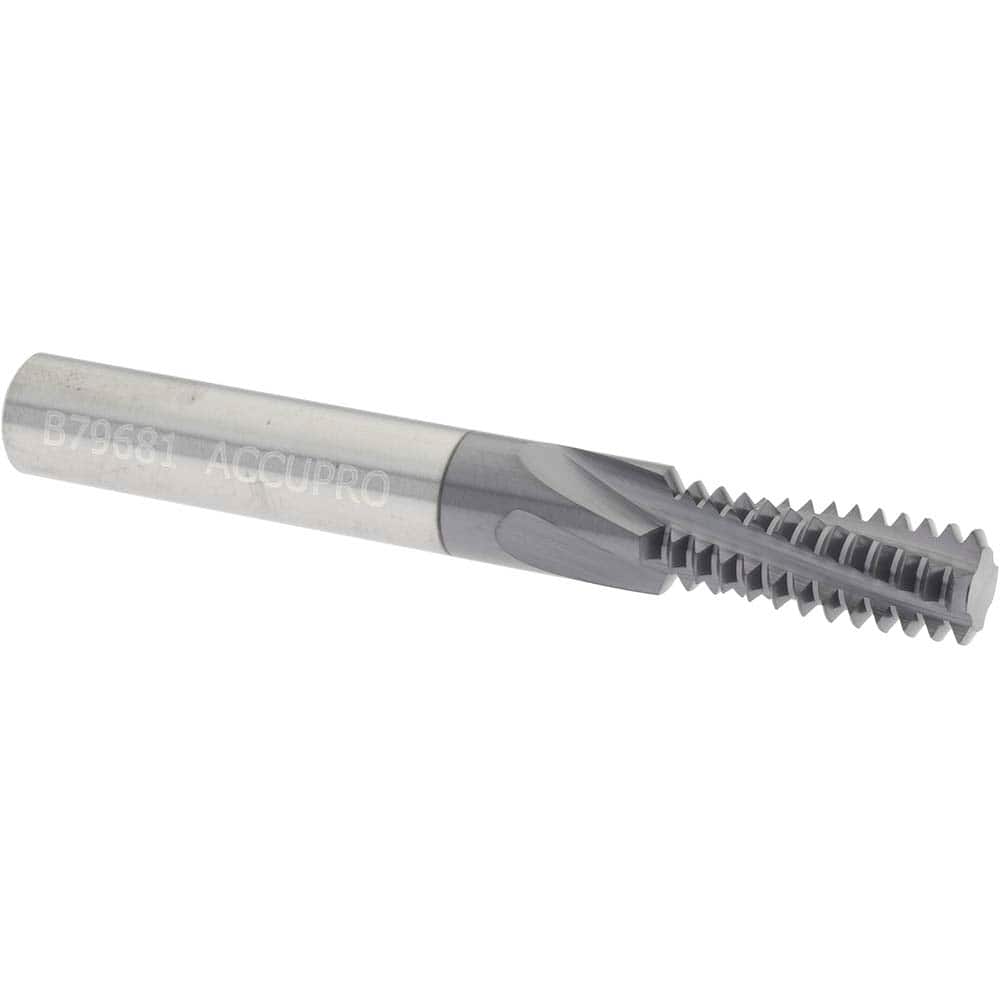 Accupro 930-37516 Helical Flute Thread Mill: 3/8-16, Internal, 4 Flute, 5/16" Shank Dia, Solid Carbide 