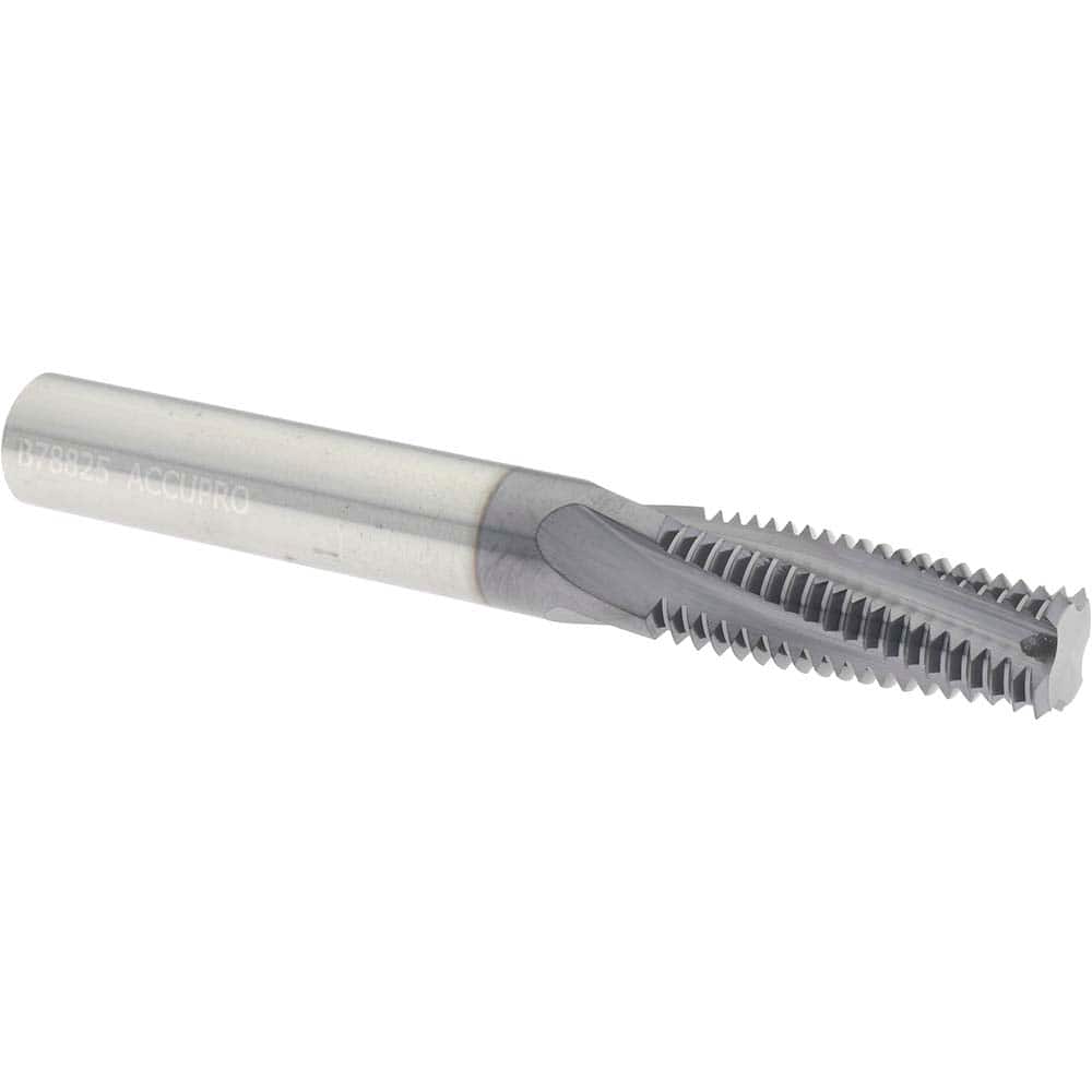 Accupro 930-87514 Helical Flute Thread Mill: 7/8-14, Internal, 4 Flute, 1/2" Shank Dia, Solid Carbide 
