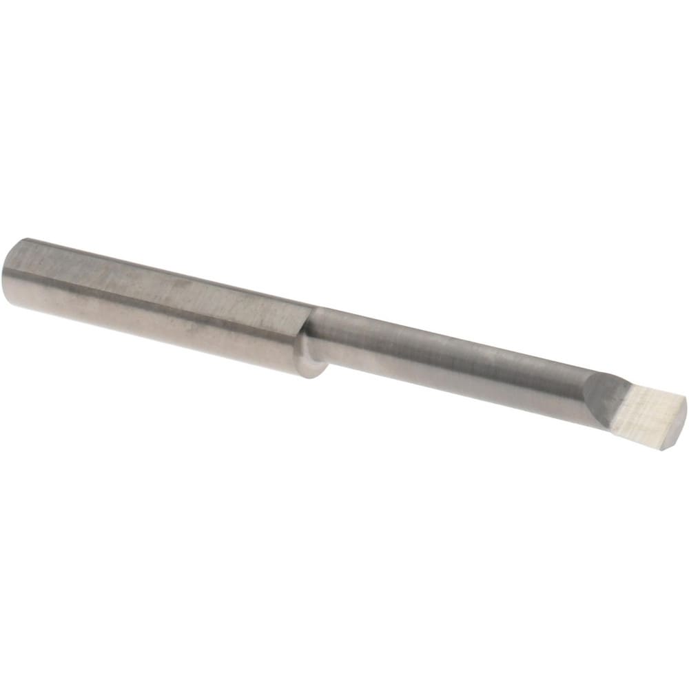 Boring Bar: 0.1600" Min Bore Dia, 1" Max Bore Depth, Left Hand, 3/16" Shank Dia, Submicron Solid Carbide