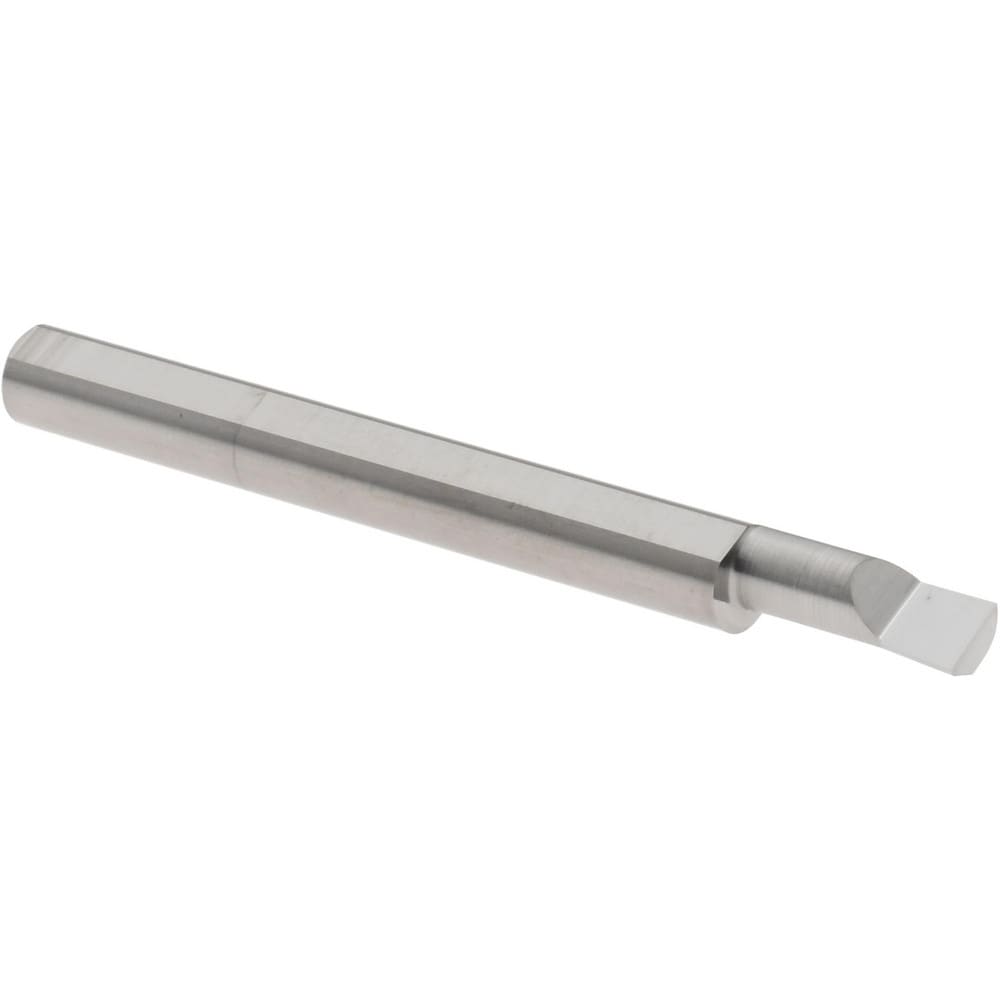 Boring Bar: 0.1600" Min Bore Dia, 0.4000" Max Bore Depth, Left Hand, 3/16" Shank Dia, Submicron Solid Carbide