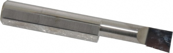 Boring Bar: 0.32" Min Bore, 1" Max Depth, Left Hand Cut, Submicron Solid Carbide