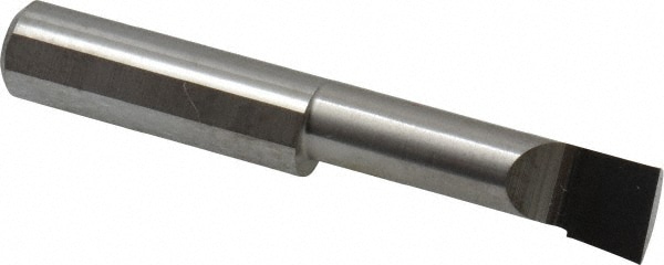 Boring Bar: 0.36" Min Bore, 1-1/4" Max Depth, Left Hand Cut, Submicron Solid Carbide