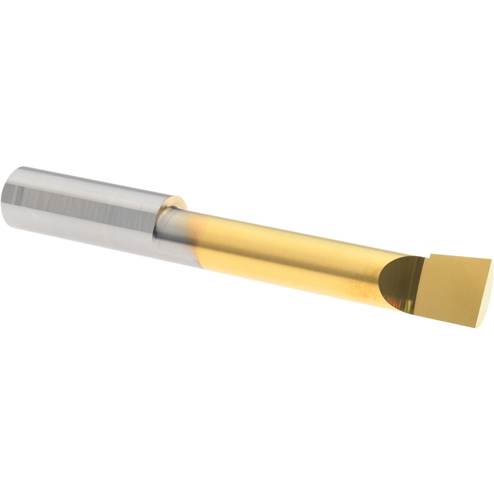 Boring Bar: 0.4900" Min Bore Dia, 2-1/2" Max Bore Depth, Right Hand, 1/2" Shank Dia, Micrograin Solid Carbide