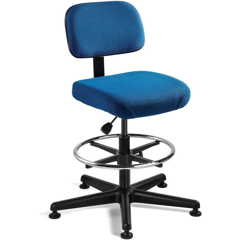 Bevco 5300-F-BLU 19 to 26-1/2" High Pneumatic Height Adjustable Chair 