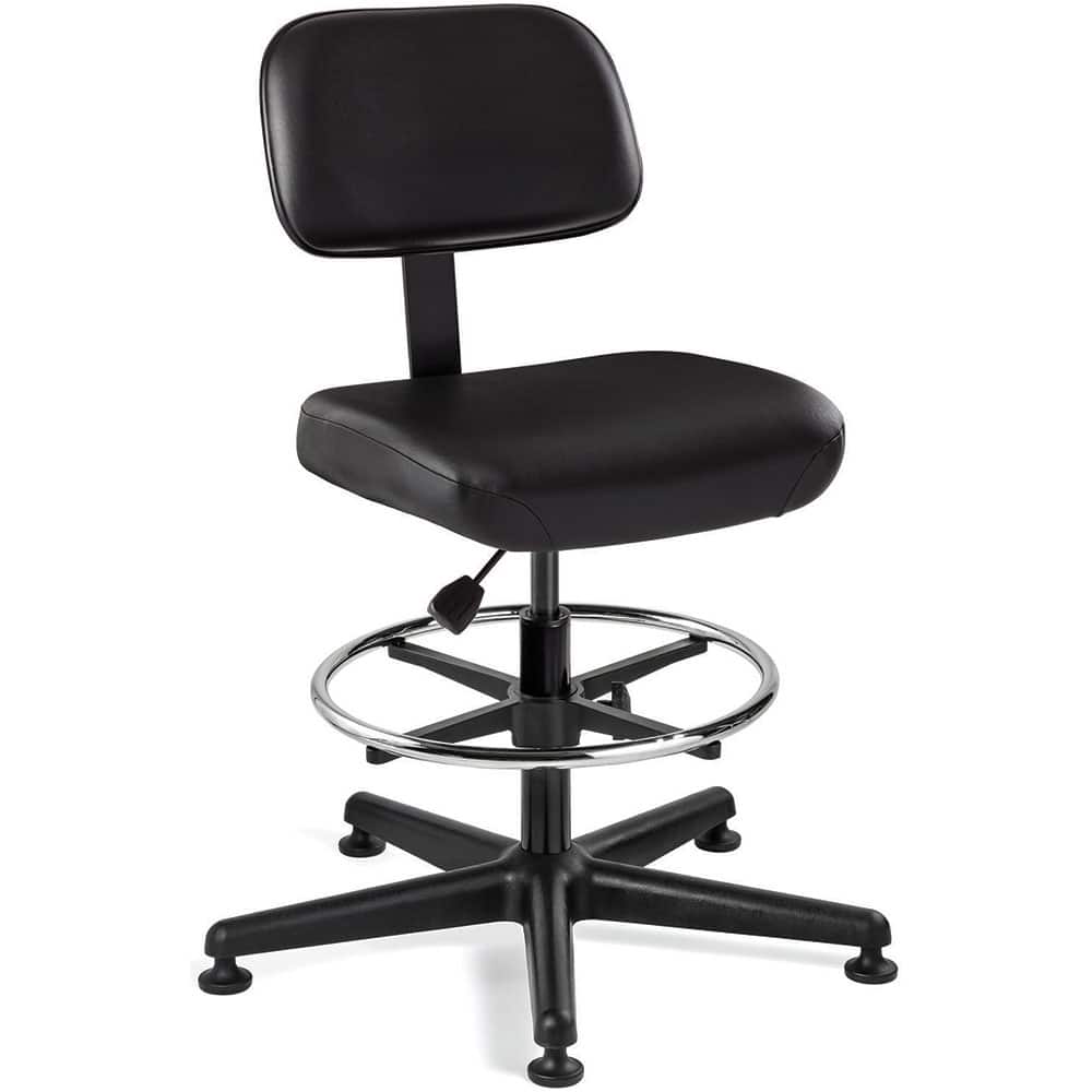Bevco 5500-V-BLK 22-1/2 to 32-3/4" High Pneumatic Height Adjustable Chair 