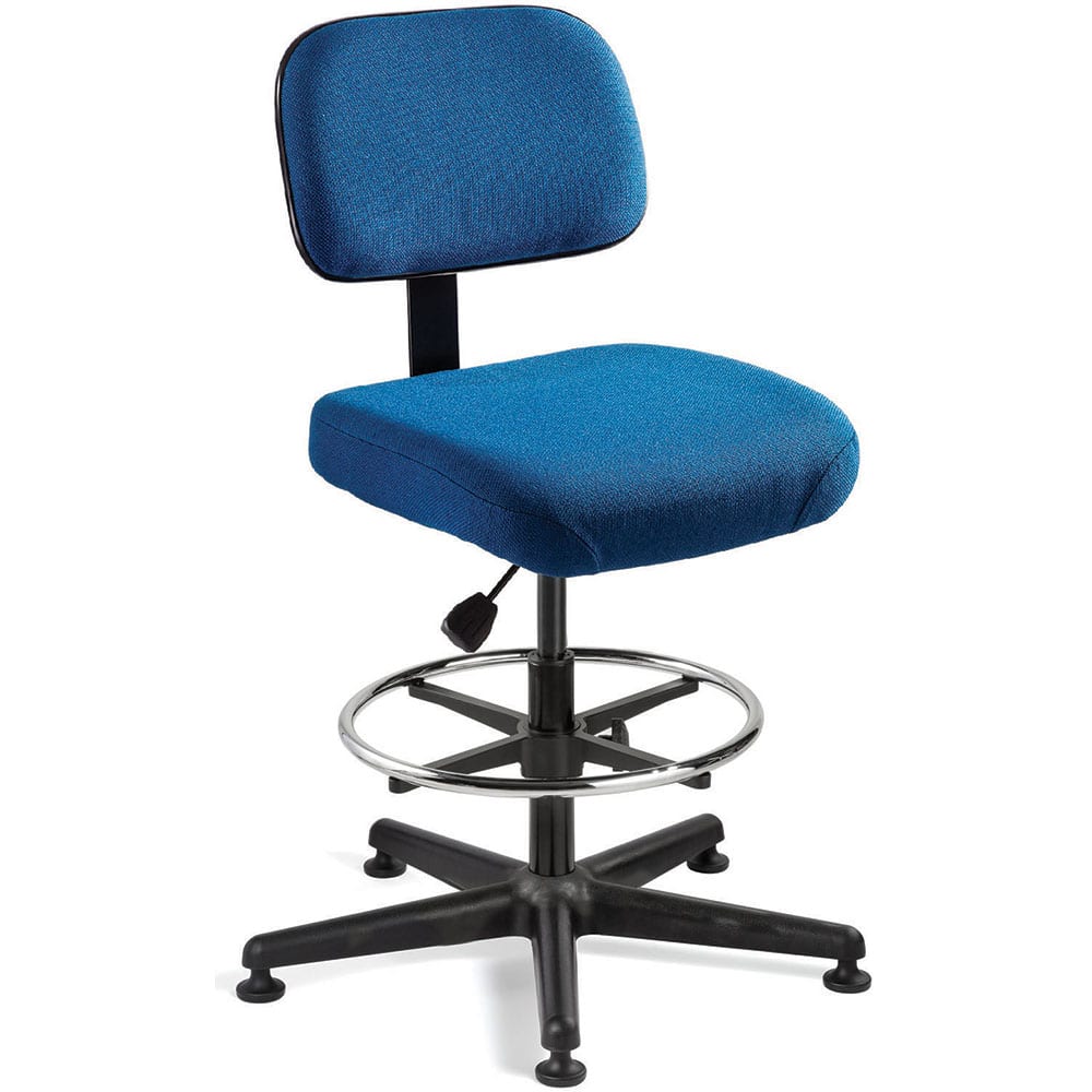 Bevco 5500-F-BLU 22-1/2 to 32-3/4" High Pneumatic Height Adjustable Chair 