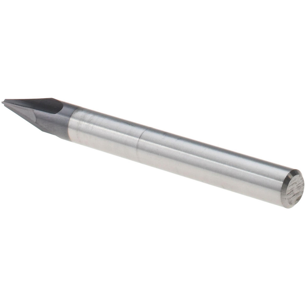 Harvey Tool Chamfer Mill 1/4" Dia, 1/4" Shank Dia, 30 & 150 deg, 3