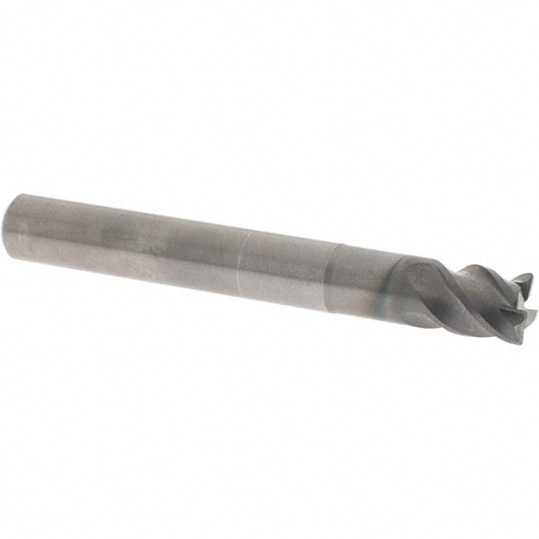 OSG 447102011 Corner Radius End Mill: 3/8" Dia, 3/8" LOC, 0.02" Radius, 4 Flutes, Solid Carbide Image