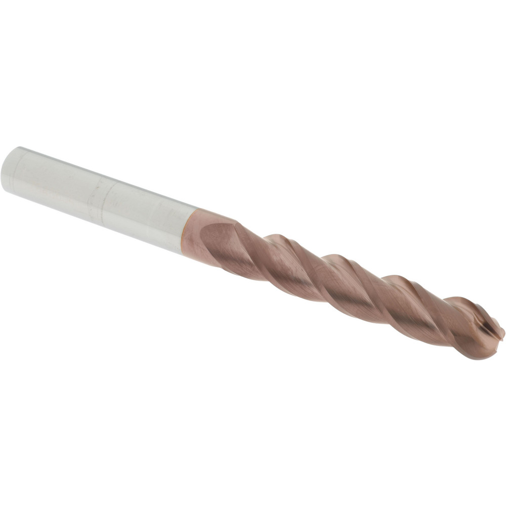 12184479 Ball End Mill: 0.5625" Dia, 3" LOC, 3 Flute, Solid Carbide  