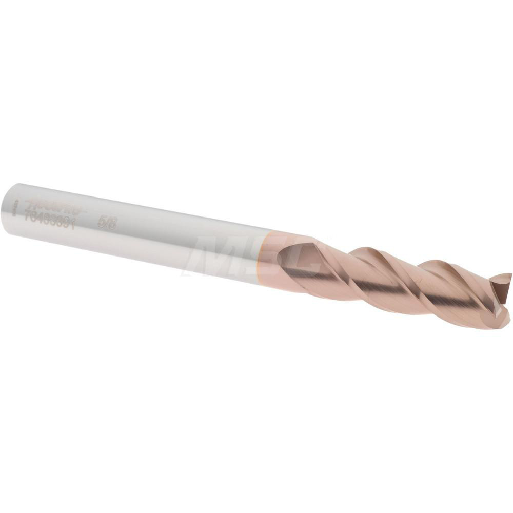 Accupro 12182296 Square End Mill: 5/8 Dia, 2 LOC, 5/8 Shank Dia, 6 OAL, 3 Flutes, Solid Carbide Image