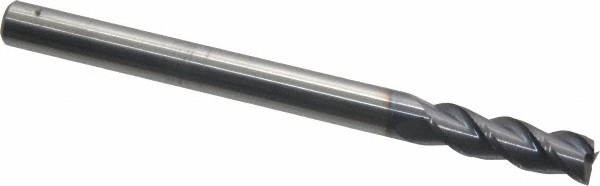 12182282 Square End Mill: 5/16" Dia, 1" LOC, 3 Flutes, Solid Carbide  