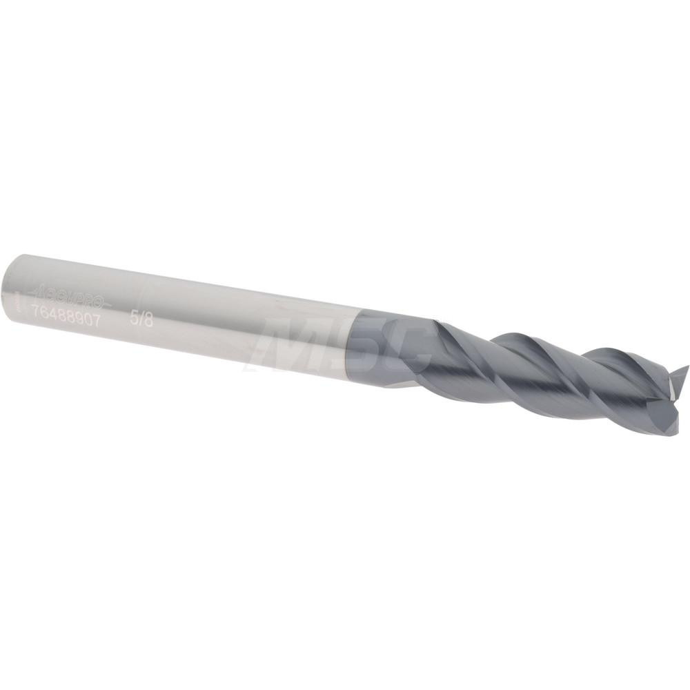 Accupro 12182297 Square End Mill: 5/8 Dia, 2 LOC, 5/8 Shank Dia, 6 OAL, 3 Flutes, Solid Carbide Image