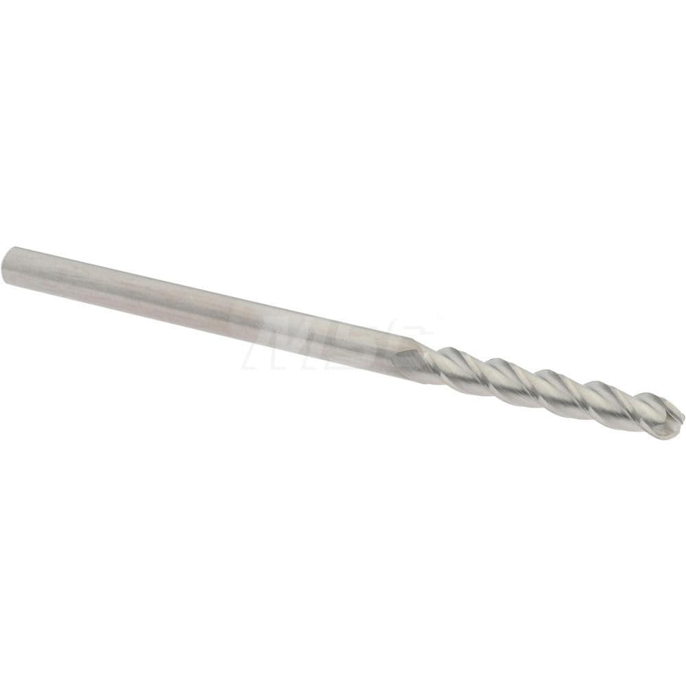 Accupro 12184433 Ball End Mill: 0.125" Dia, 0.75" LOC, 3 Flute, Solid Carbide Image