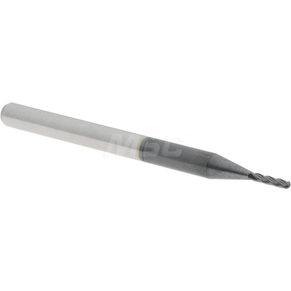 Accupro 12184546 Ball End Mill: 0.0394" Dia, 0.1575" LOC, 4 Flute, Solid Carbide Image