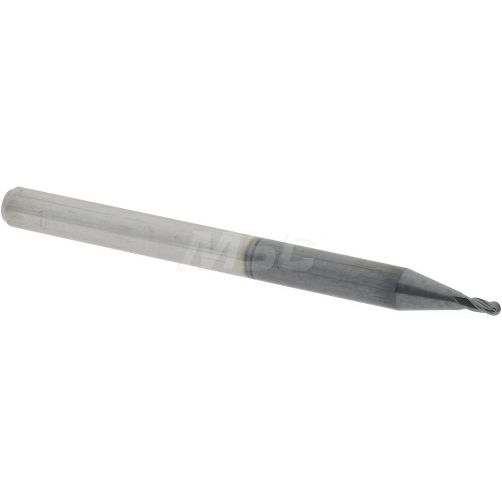 Accupro 12184717 Ball End Mill: 0.0394" Dia, 0.0787" LOC, 4 Flute, Solid Carbide Image