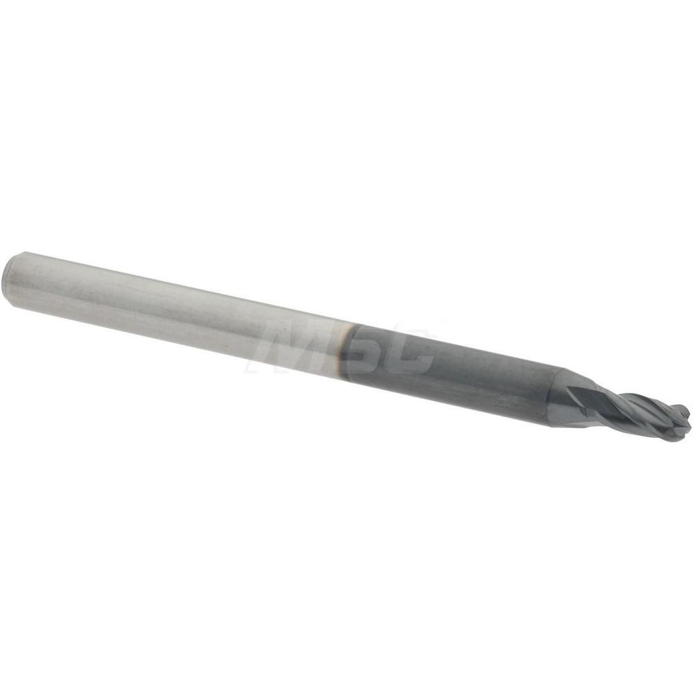Accupro 12184726 Ball End Mill: 0.0787" Dia, 0.1575" LOC, 4 Flute, Solid Carbide Image