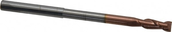 Accupro 12181204 Square End Mill: 1/4 Dia, 3/4 LOC, 1/4 Shank Dia, 4 OAL, 2 Flutes, Solid Carbide 