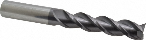 Accupro 12179763 Square End Mill: 3/4 Dia, 3-1/4 LOC, 3/4 Shank Dia, 6 OAL, 3 Flutes, Solid Carbide Image