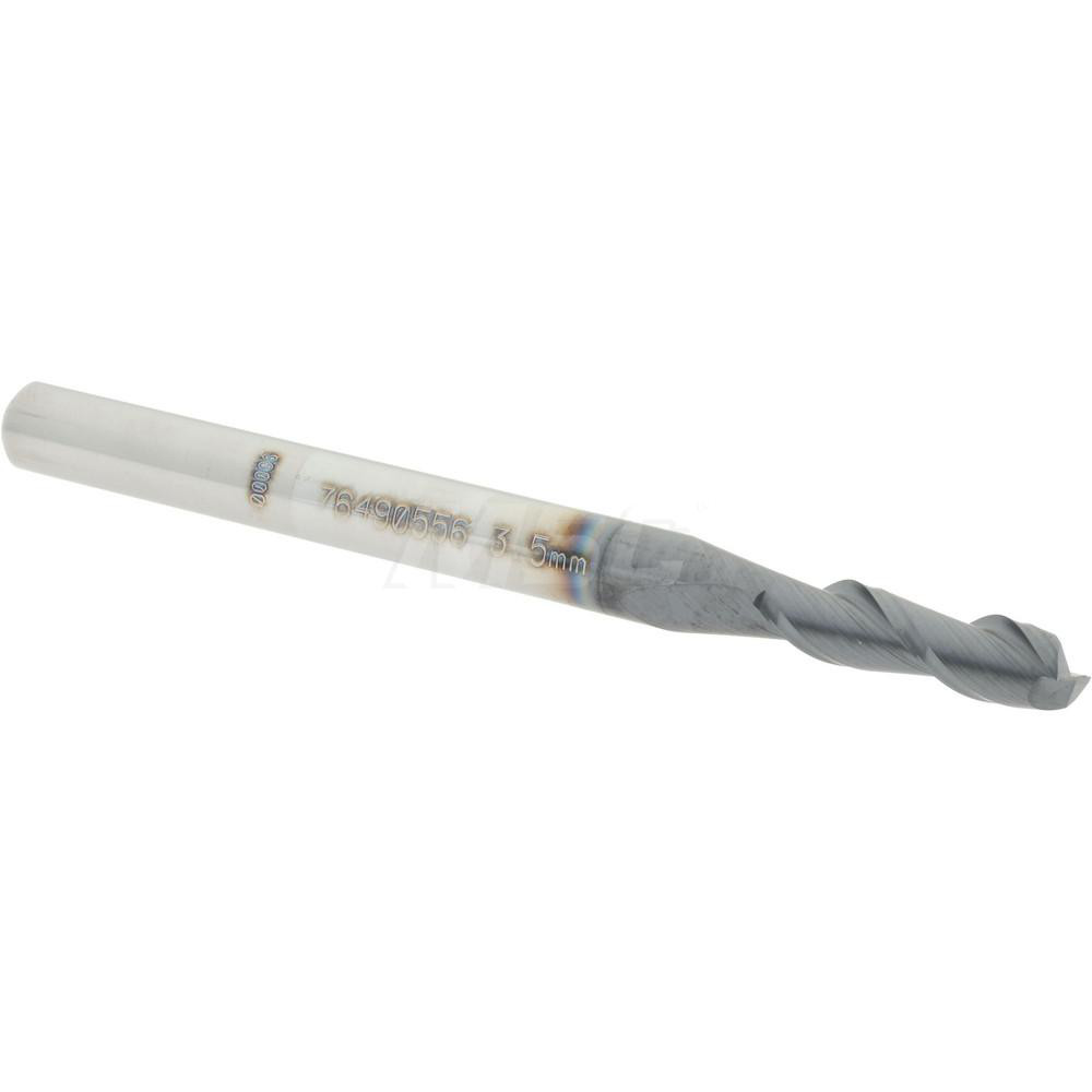 Accupro 12181274 Square End Mill: 0.1378 Dia, 0.4724 LOC, 2 Flutes, Solid Carbide Image