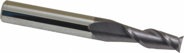 12181358 Square End Mill: 0.2756 Dia, 0.748 LOC, 2 Flutes, Solid Carbide  
