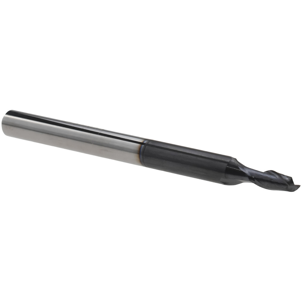Square End Mill: 2 mm Dia, 4 mm LOC, 2 Flutes, Solid Carbide