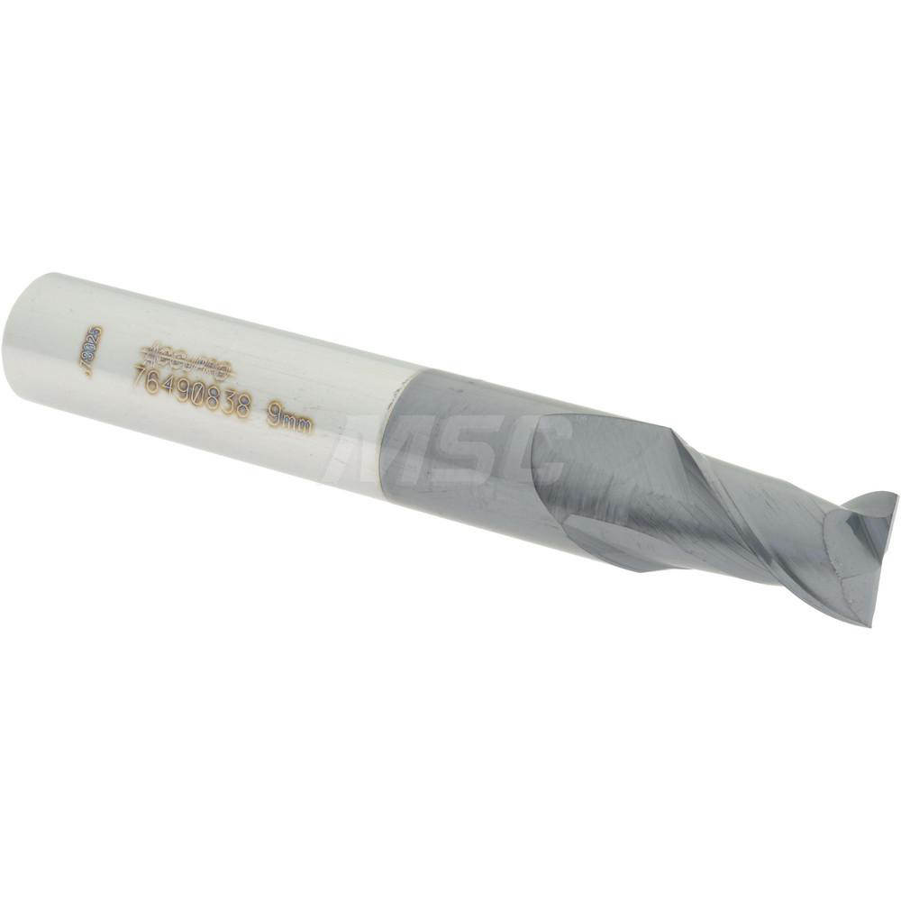 12181661 Square End Mill: 0.3543 Dia, 0.5512 LOC, 2-3/4 OAL, 2 Flutes, Solid Carbide  