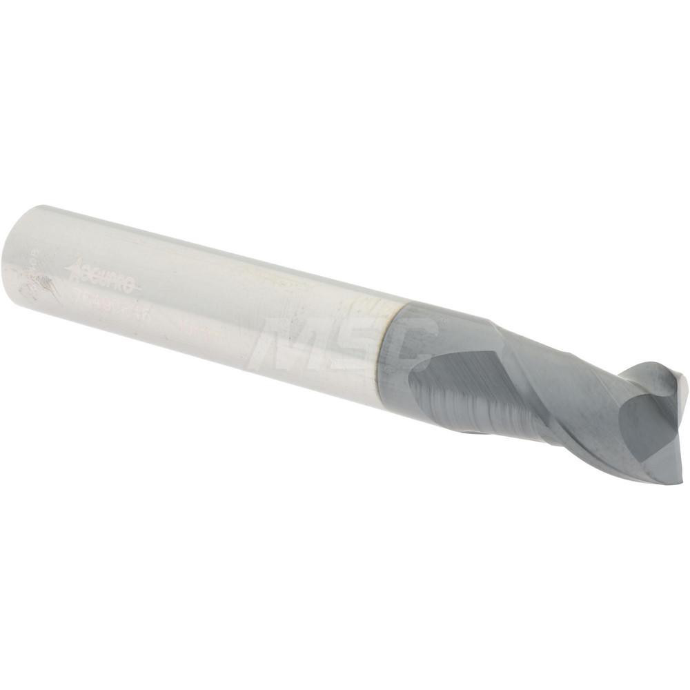 12181669 Square End Mill: 0.3937 Dia, 0.5512 LOC, 2-3/4 OAL, 2 Flutes, Solid Carbide  
