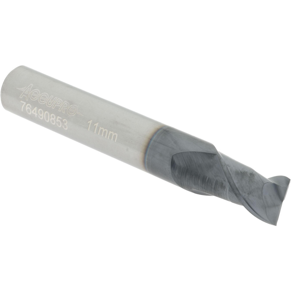 12181681 Square End Mill: 0.4331 Dia, 0.5512 LOC, 2 Flutes, Solid Carbide  