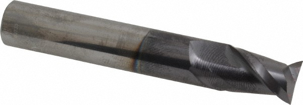 12181691 Square End Mill: 0.4724 Dia, 0.629 LOC, 2 Flutes, Solid Carbide  