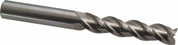 Accupro 12176631 Square End Mill: 7/16 Dia, 2 LOC, 7/16 Shank Dia, 4 OAL, 3 Flutes, Solid Carbide 