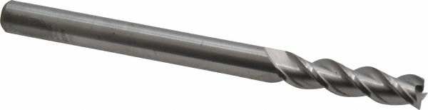 12179363 Corner Radius End Mill: 5/16" Dia, 1-1/4" LOC, 0.0150" Radius, 3 Flute, Solid Carbide  