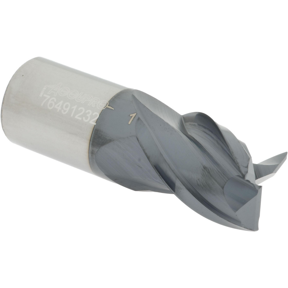 Accupro 12179346 Corner Radius End Mill: 1" Dia, 1-1/8" LOC, 0.03" Radius, 3 Flutes, Solid Carbide Image