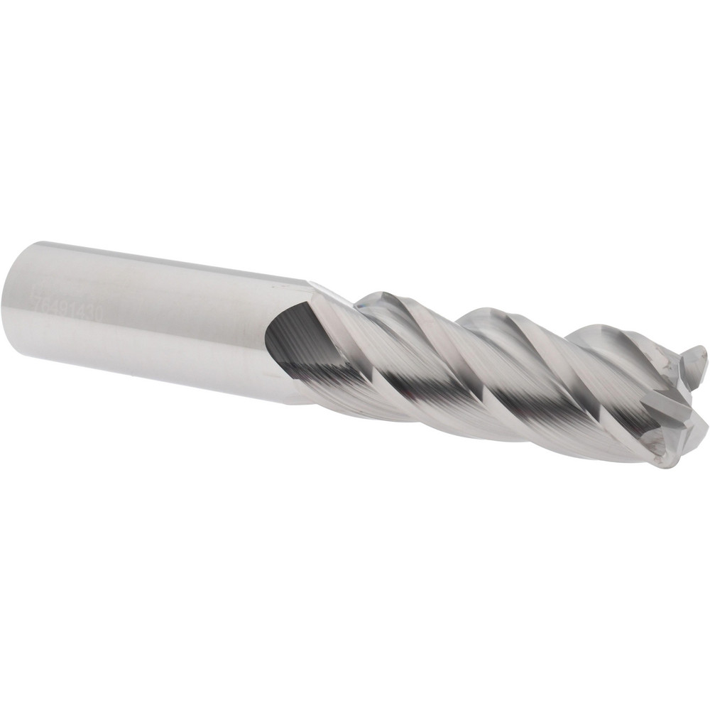 Accupro 12183161 Corner Radius End Mill: 1" Dia, 3" LOC, 1/8" Radius, 4 Flutes, Solid Carbide Image