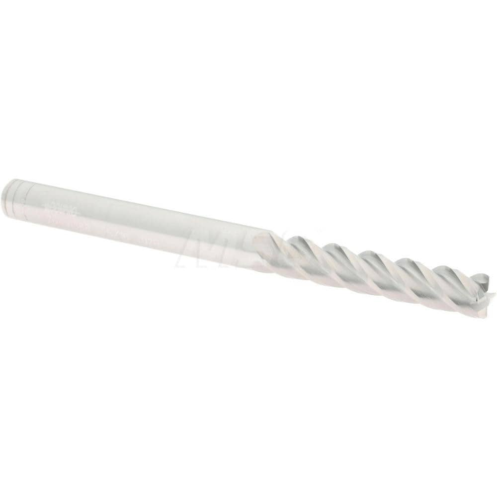 Accupro 12183253 Corner Radius End Mill: 5/16" Dia, 1-5/8" LOC, 0.02" Radius, 4 Flutes, Solid Carbide 