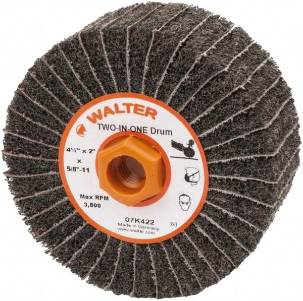 WALTER Surface Technologies 07K422 4-1/2 x 2" 150 Grit Aluminum Oxide Unmounted Flap Wheel 