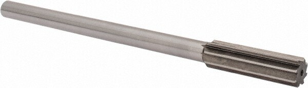 Value Collection SM0405830 Chucking Reamer: 0.583" Dia, 8" OAL, 2" Flute Length, Straight Shank, High Speed Steel Image