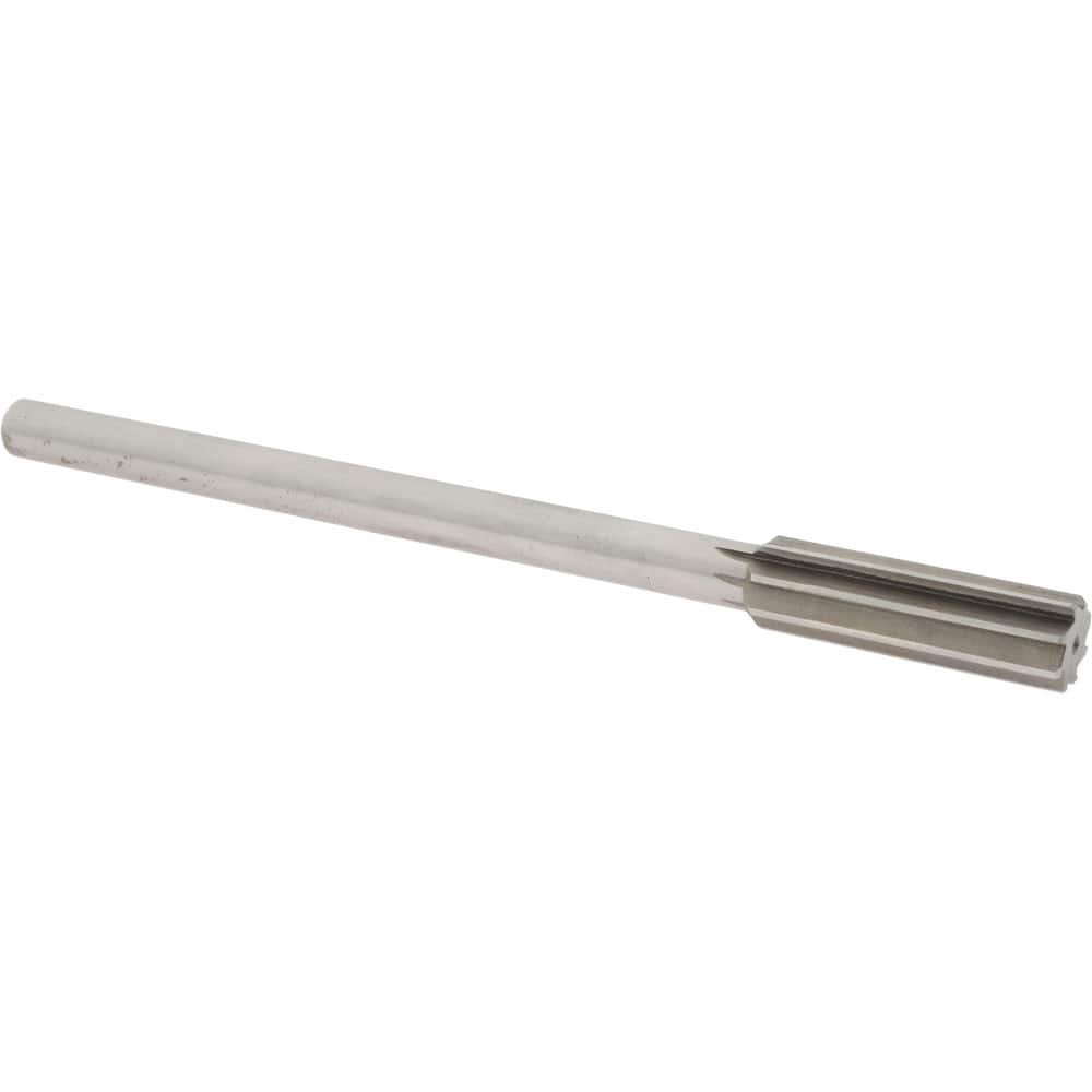 Value Collection SM0406000 Chucking Reamer: 0.6" Dia, 8" OAL, 2" Flute Length, Straight Shank, High Speed Steel 