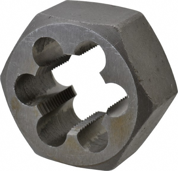 Value Collection 365-1077 Hex Rethreading Die: 1-1/16 - 16 Thread, 1" Thick, Right Hand, 2" Hex, Carbon Steel Image