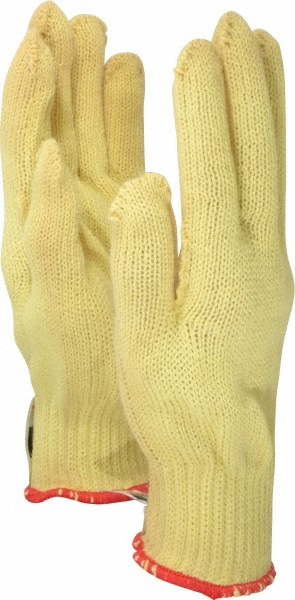 Cut & Abrasion-Resistant Gloves: HyFlex® 70-215, Cut A3, Puncture 0, Abrasion 3, 7 ga, Size Large - Kevlar, Uncoated-Coated, Uncoated Coating, Yellow Pair