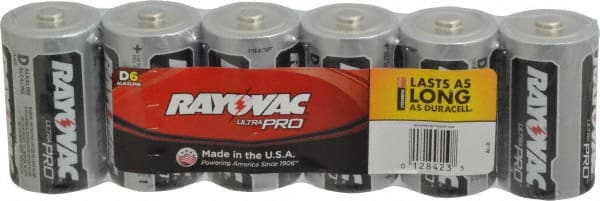 Rayovac ALD-6 Standard Battery: Size D, Alkaline 