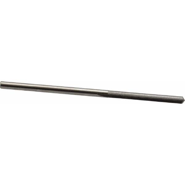 Straight-Flute Drill Bit: #46, 140 deg Point, Solid Carbide