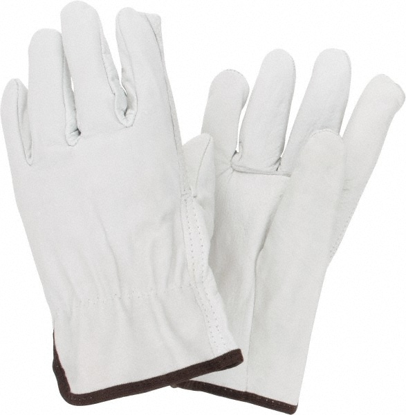 Work Gloves: Size Small, NotLined, Pigskin Leather, General Purpose