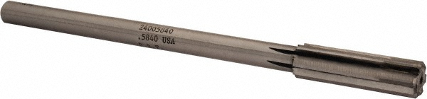 Made in USA 24005840 Chucking Reamer: 0.584" Dia, 8" OAL, 2" Flute Length, Straight Shank, Solid Carbide Image