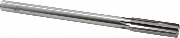 Made in USA 24006720 Chucking Reamer: 0.672" Dia, 9" OAL, 2-1/4" Flute Length, Straight Shank, Solid Carbide Image