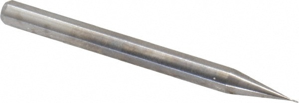 M.A. Ford. 11101000 Square End Mill: 0.01 Dia, 1/32 LOC, 1/8 Shank Dia, 1-1/2 OAL, 4 Flutes, Solid Carbide Image