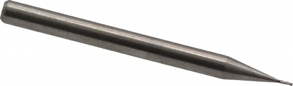 M.A. Ford. 11102000 Square End Mill: 1/64 Dia, 1/16 LOC, 1/8 Shank Dia, 1-1/2 OAL, 4 Flutes, Solid Carbide Image