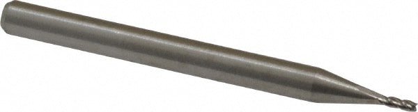 M.A. Ford. 11104000 Square End Mill: 0.04 Dia, 0.12 LOC, 1/8 Shank Dia, 1-1/2 OAL, 4 Flutes, Solid Carbide Image