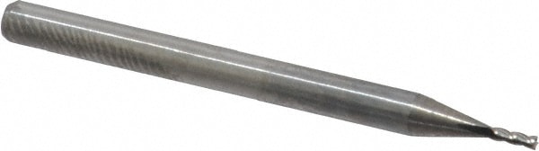 M.A. Ford. 11103940 Square End Mill: 0.0394 Dia, 0.1181 LOC, 1-1/2 OAL, 4 Flutes, Solid Carbide Image